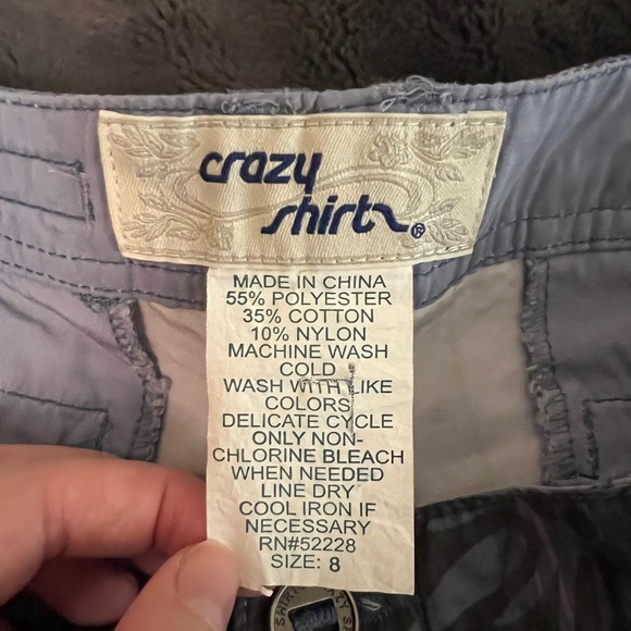 Crazy Shirt Hawaiian Plaid Cargo Shorts - Picture 5 of 5